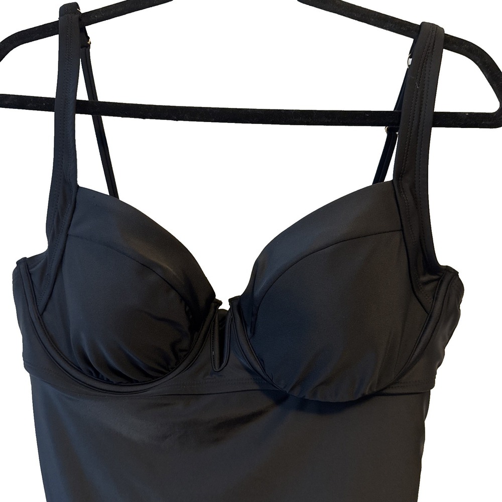 Shade & Shore Balconette High Leg One Piece Swimsuit Womens XL Beach Resort Sexy
